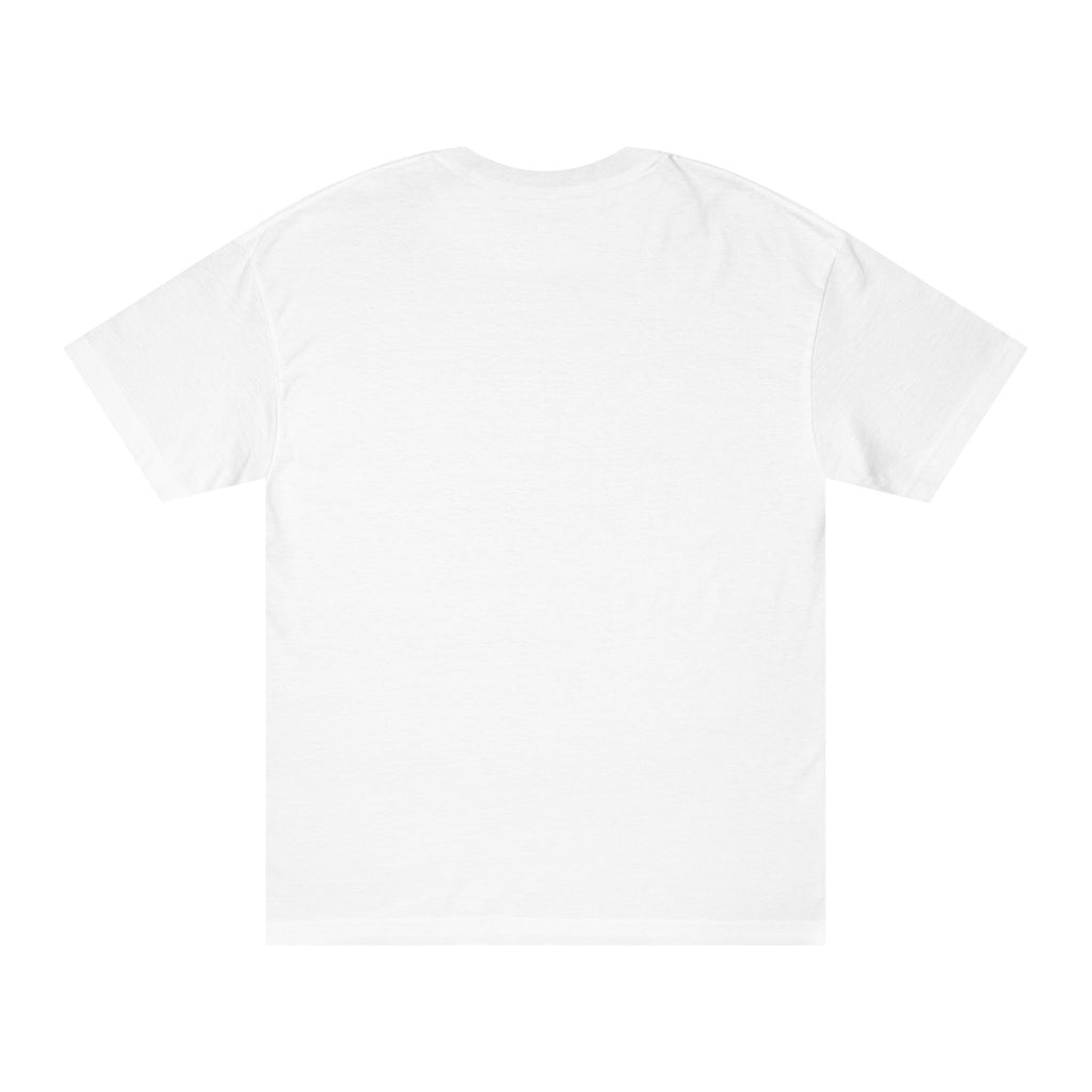 Classic White Tee — Minimal Lilac Chest Logo